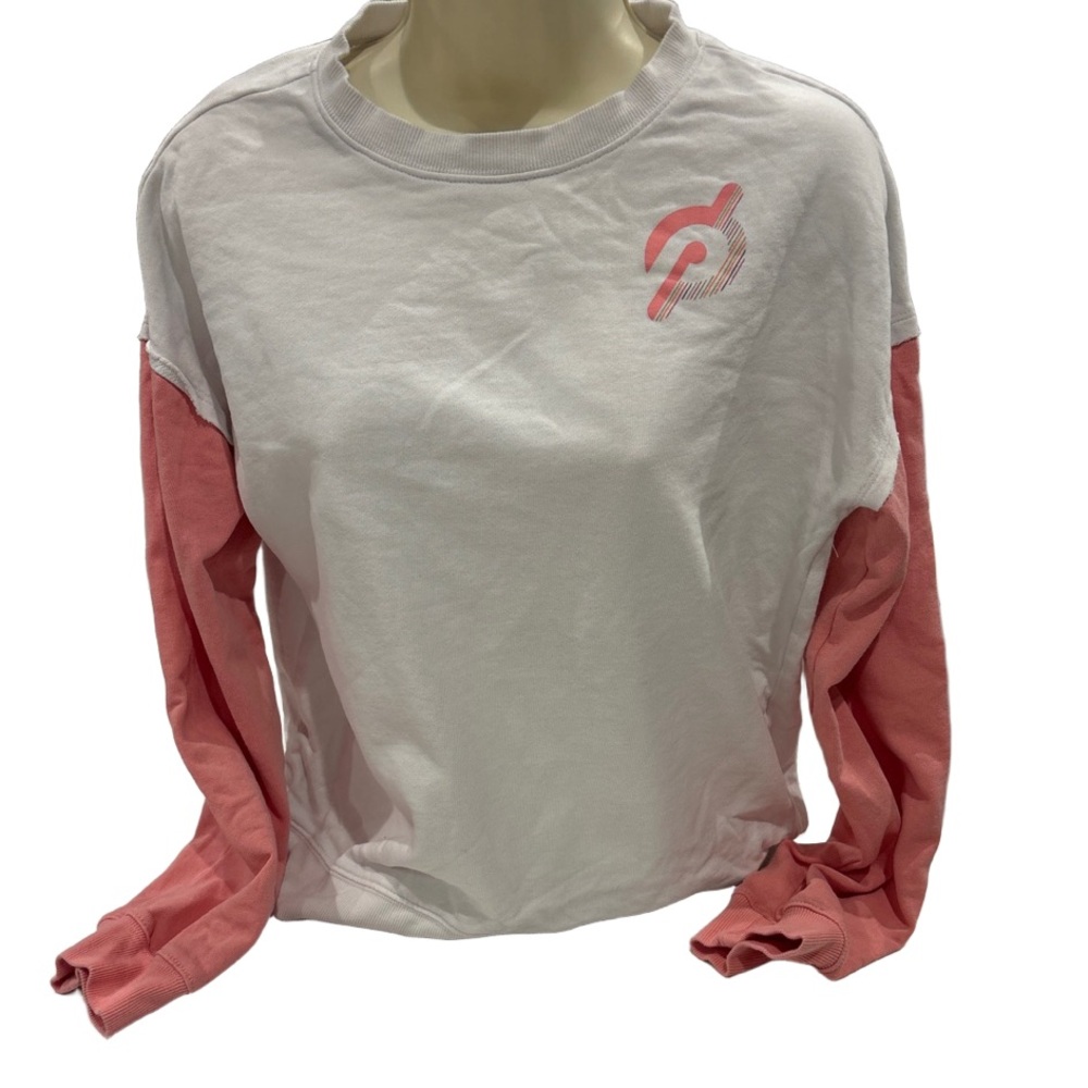 Peloton Pink Sweater crewneck women size large